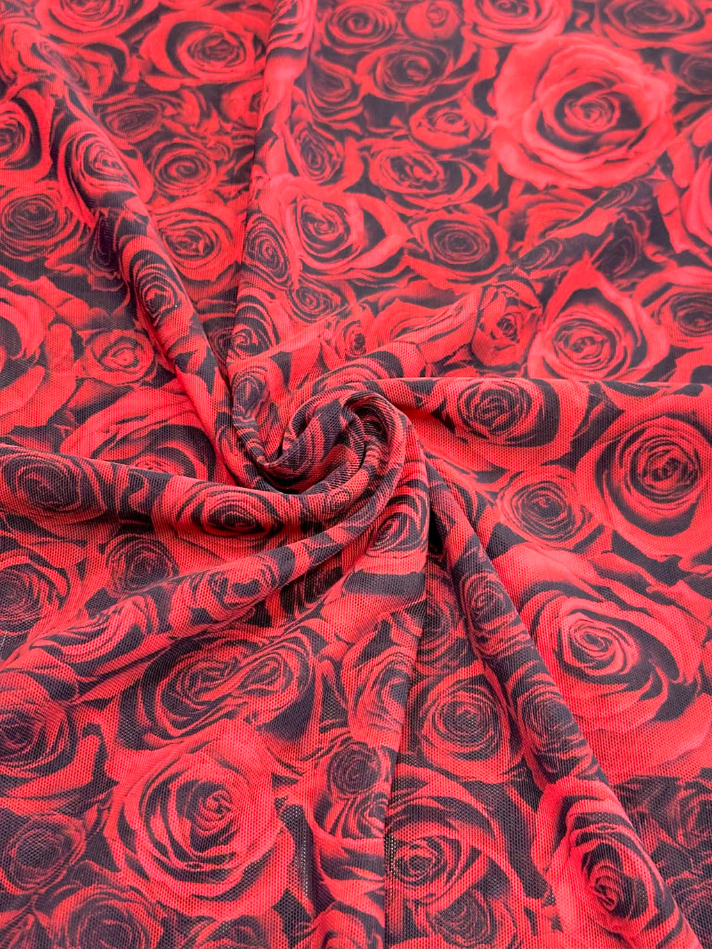 (DOUBLE MESH) RED ROSES