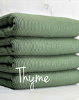 (CASHMERE RIB BRUSHED) THYME