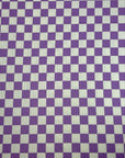 (YUMMY RIB) LAVENDER AND OFF WHITE CHECKERED