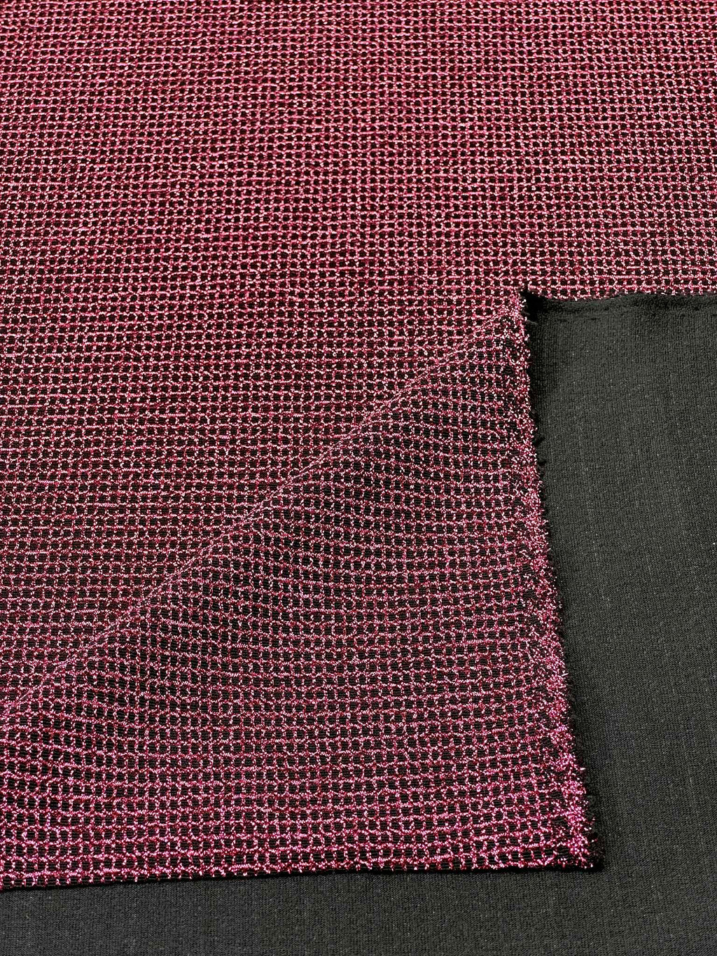 (LUREX KNIT) HOT PINK SHIMMER