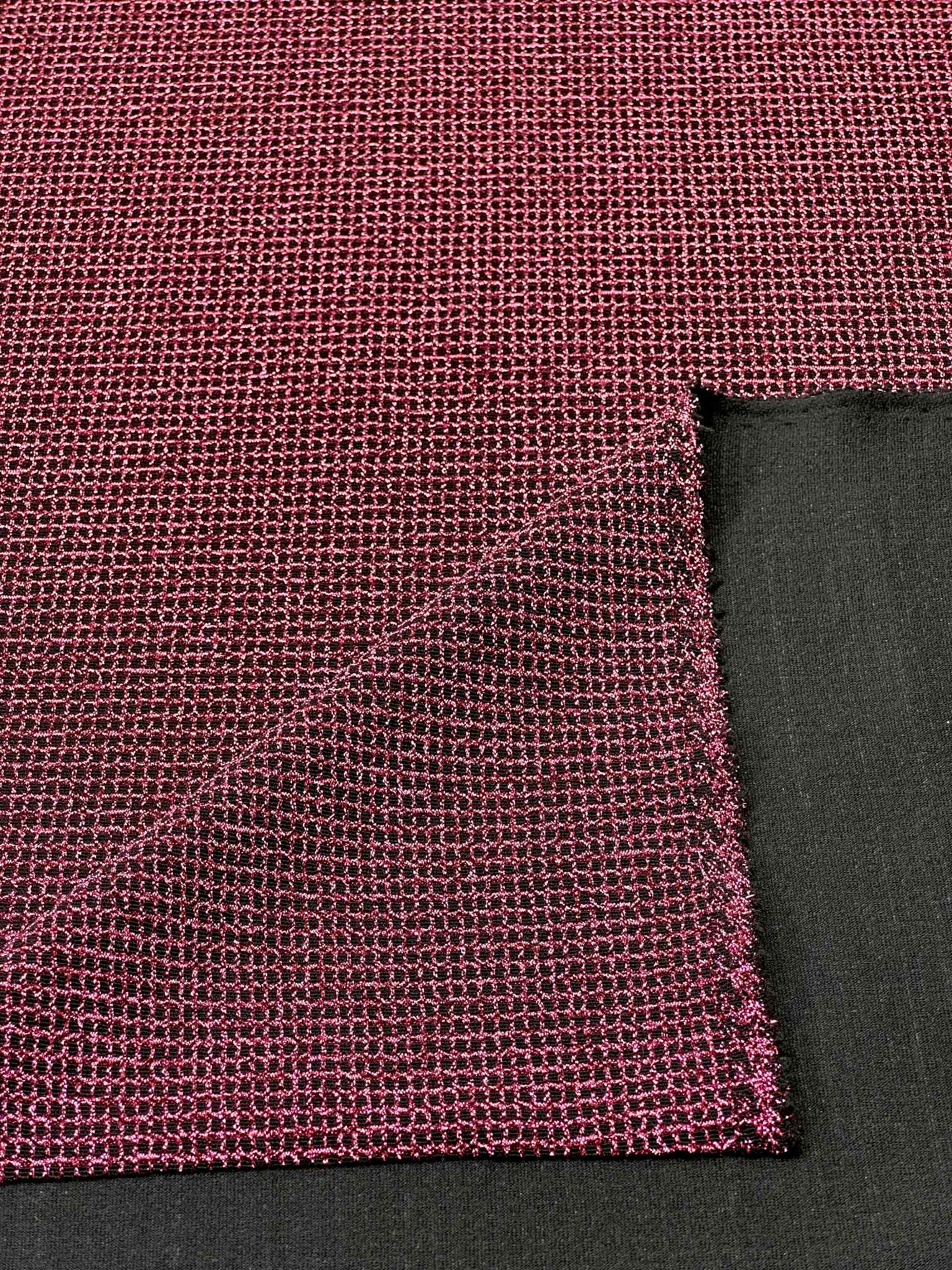 (LUREX KNIT) HOT PINK SHIMMER