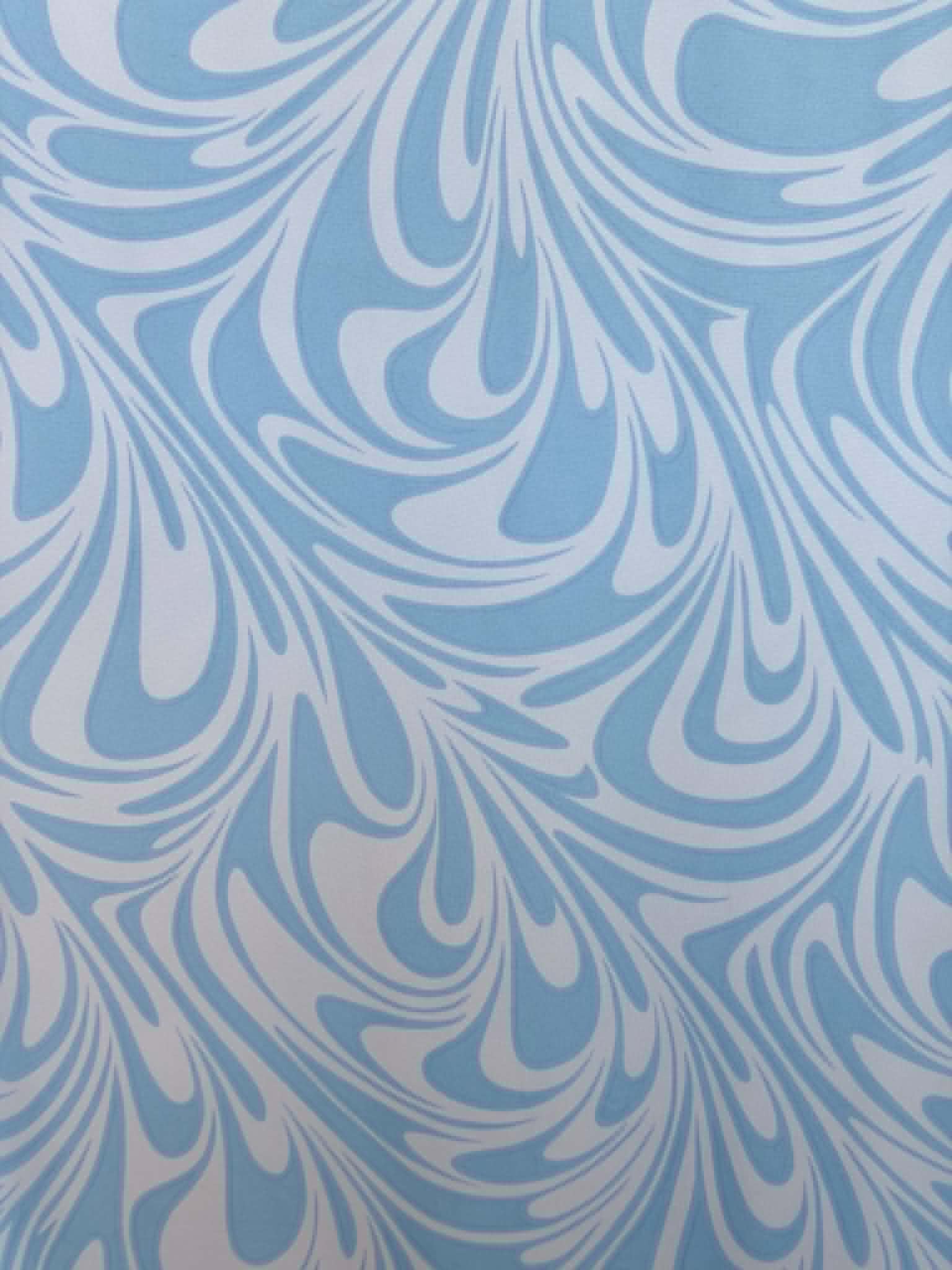 (DBP) LIGHT BLUE AND OFF WHITE SWIRLS