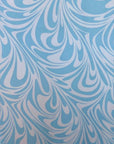 (DBP) LIGHT BLUE AND OFF WHITE SWIRLS