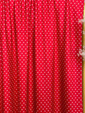(DBP) TINY WHITE POLKA DOTS ON RED