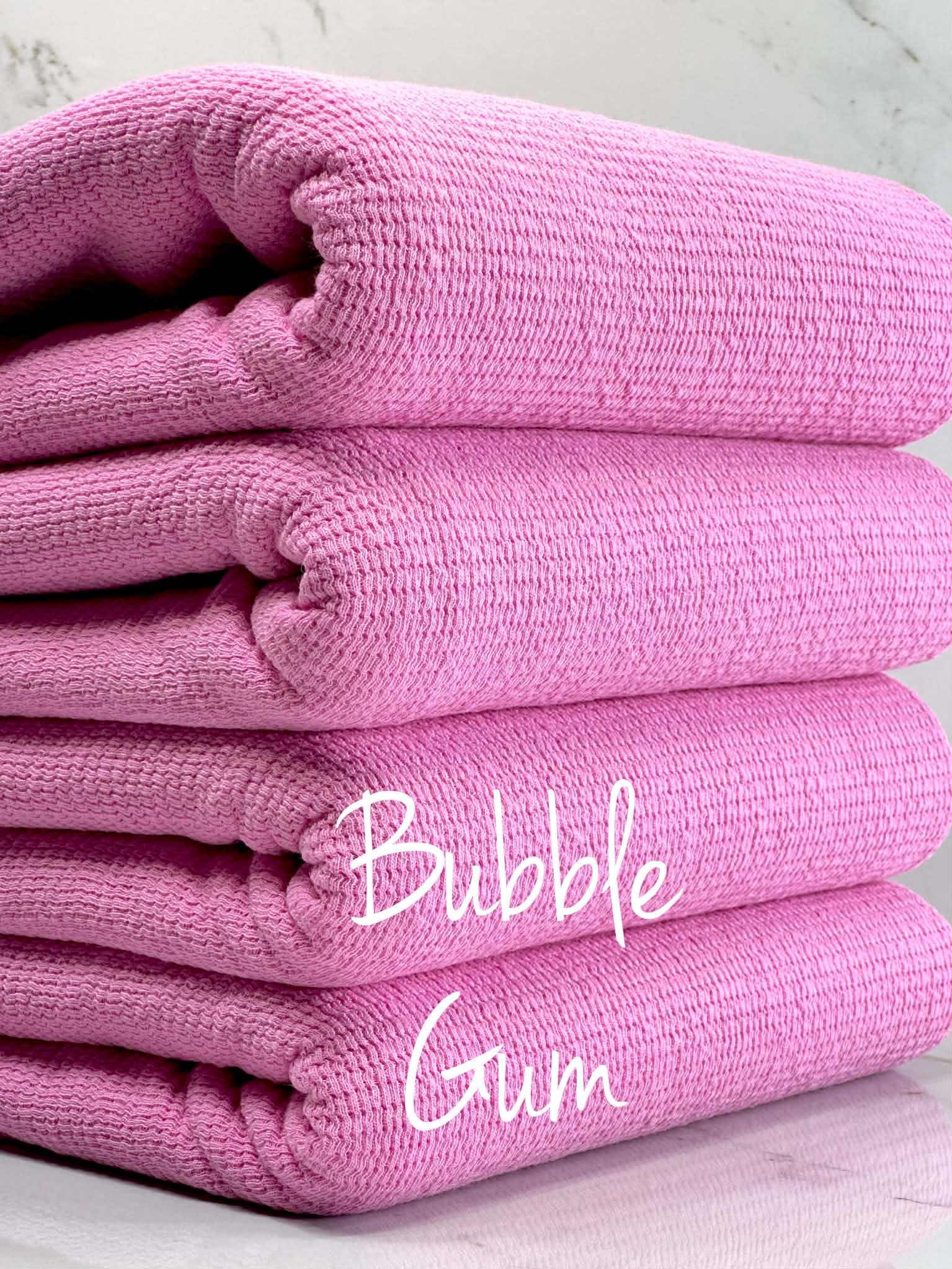 (COMFY DOUBLE KNIT) BUBBLE GUM