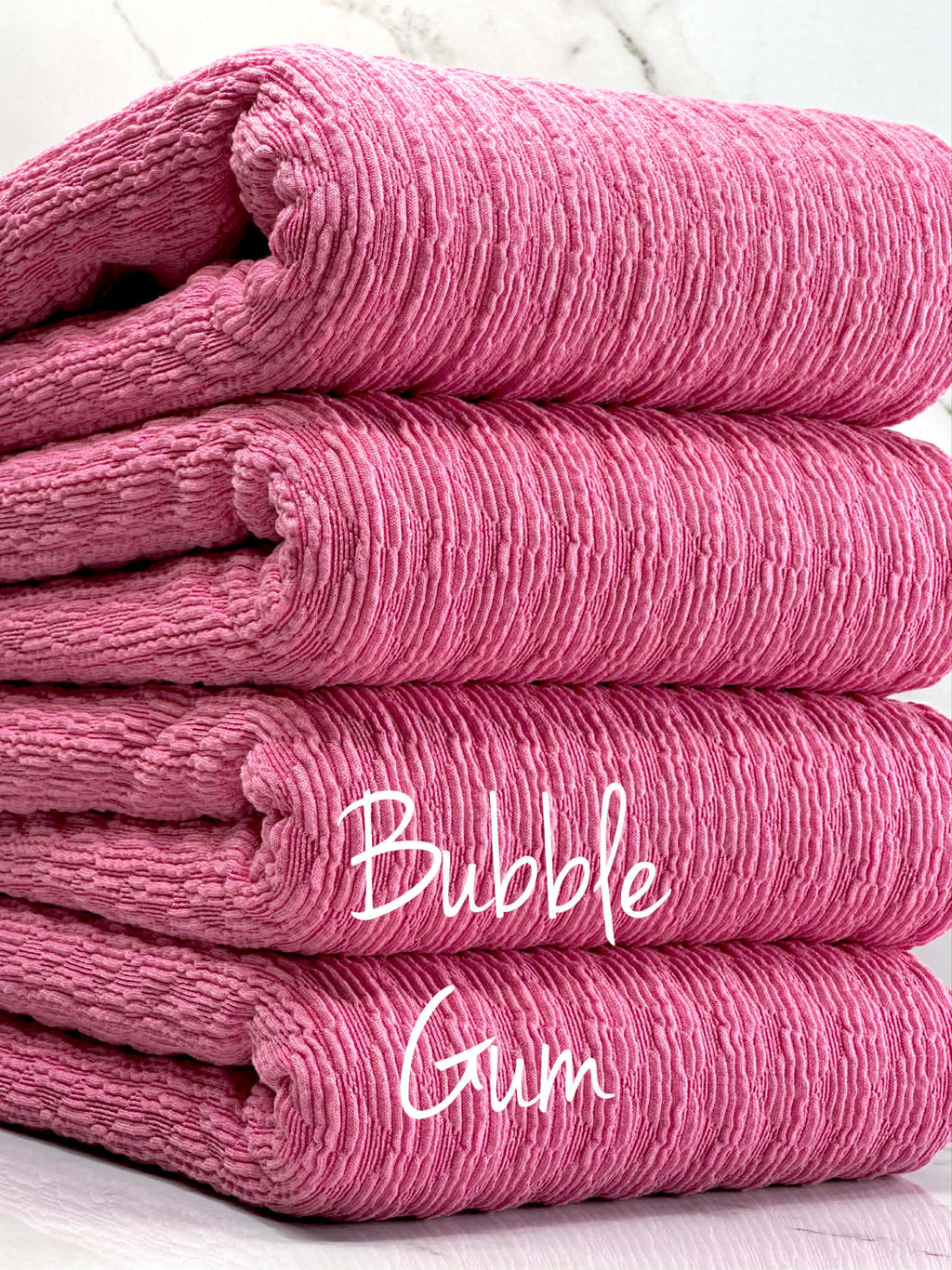 (GUAPO TEXTURE KNIT) BUBBLE GUM