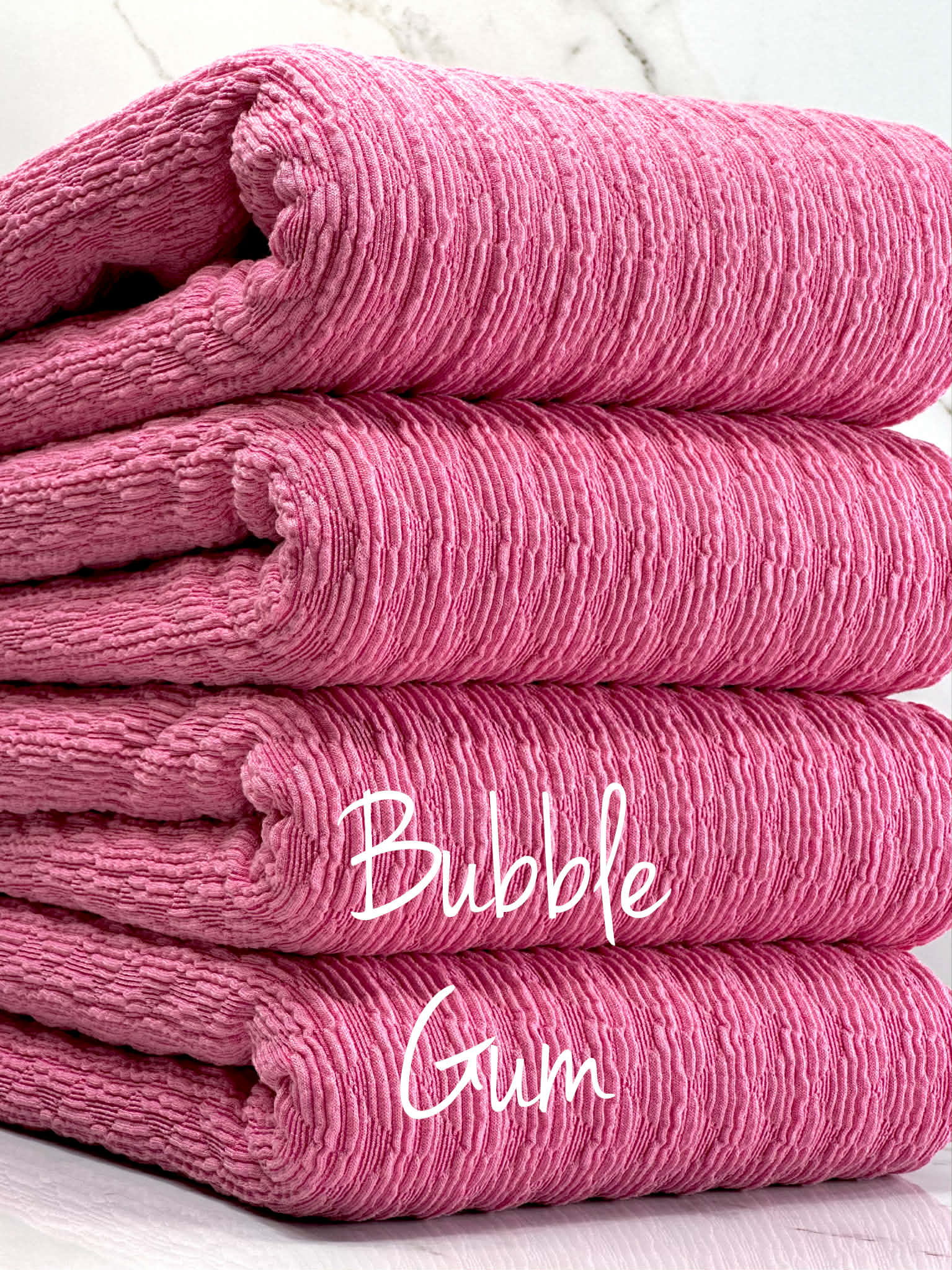 (GUAPO TEXTURE KNIT) BUBBLE GUM