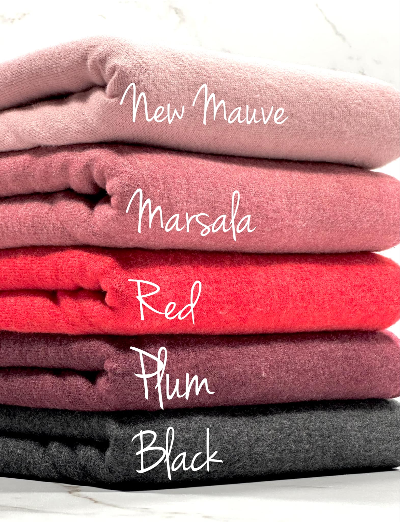 (BRUSHED SWEATER KNIT) RED