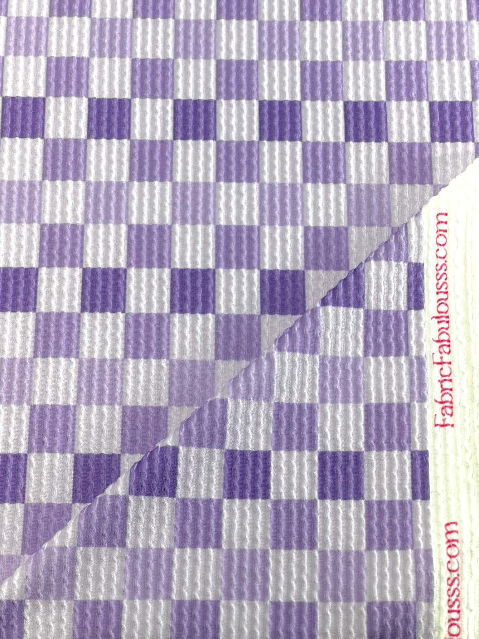 (URBAN RIB) PURPLE AND LAVENDER CHECKERED ON LILAC (1)