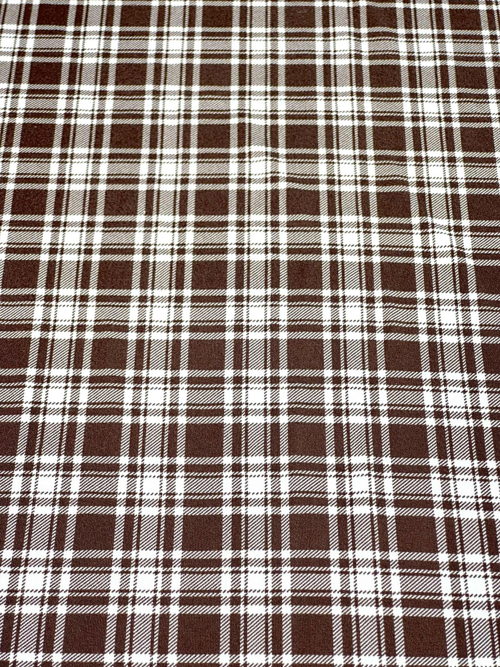 (DBP) BROWN AND OFF WHITE PLAID
