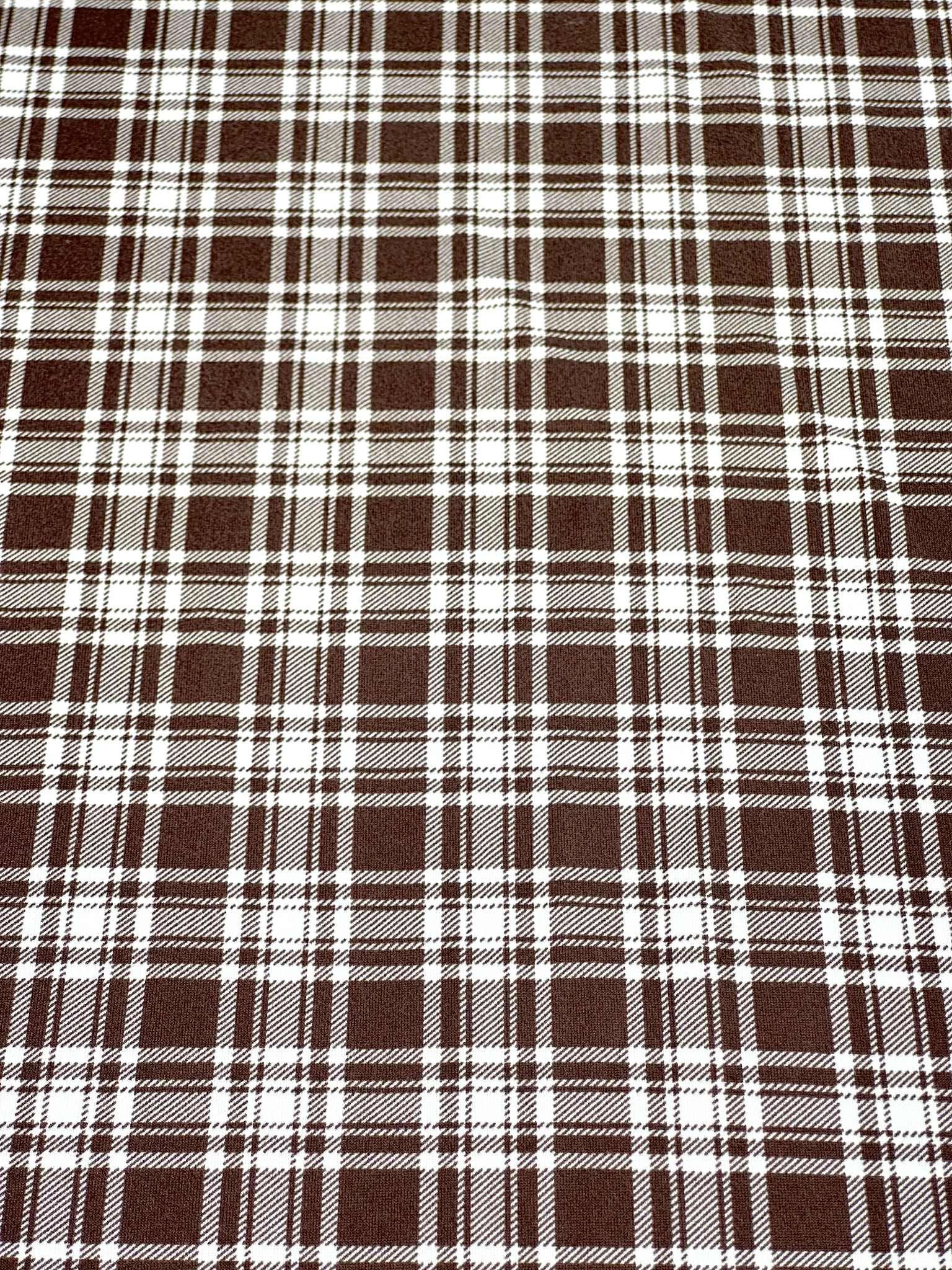 (DBP) BROWN AND OFF WHITE PLAID