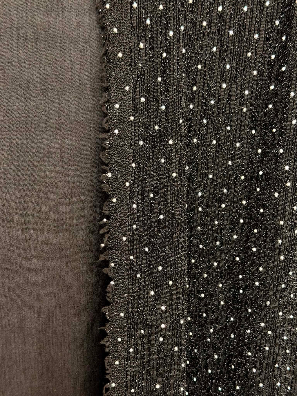(JERSEY KNIT) RHINESTONES ON BLACK