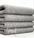 (BRUSHED SWEATER KNIT) STEEL