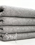 (BRUSHED SWEATER KNIT) STEEL