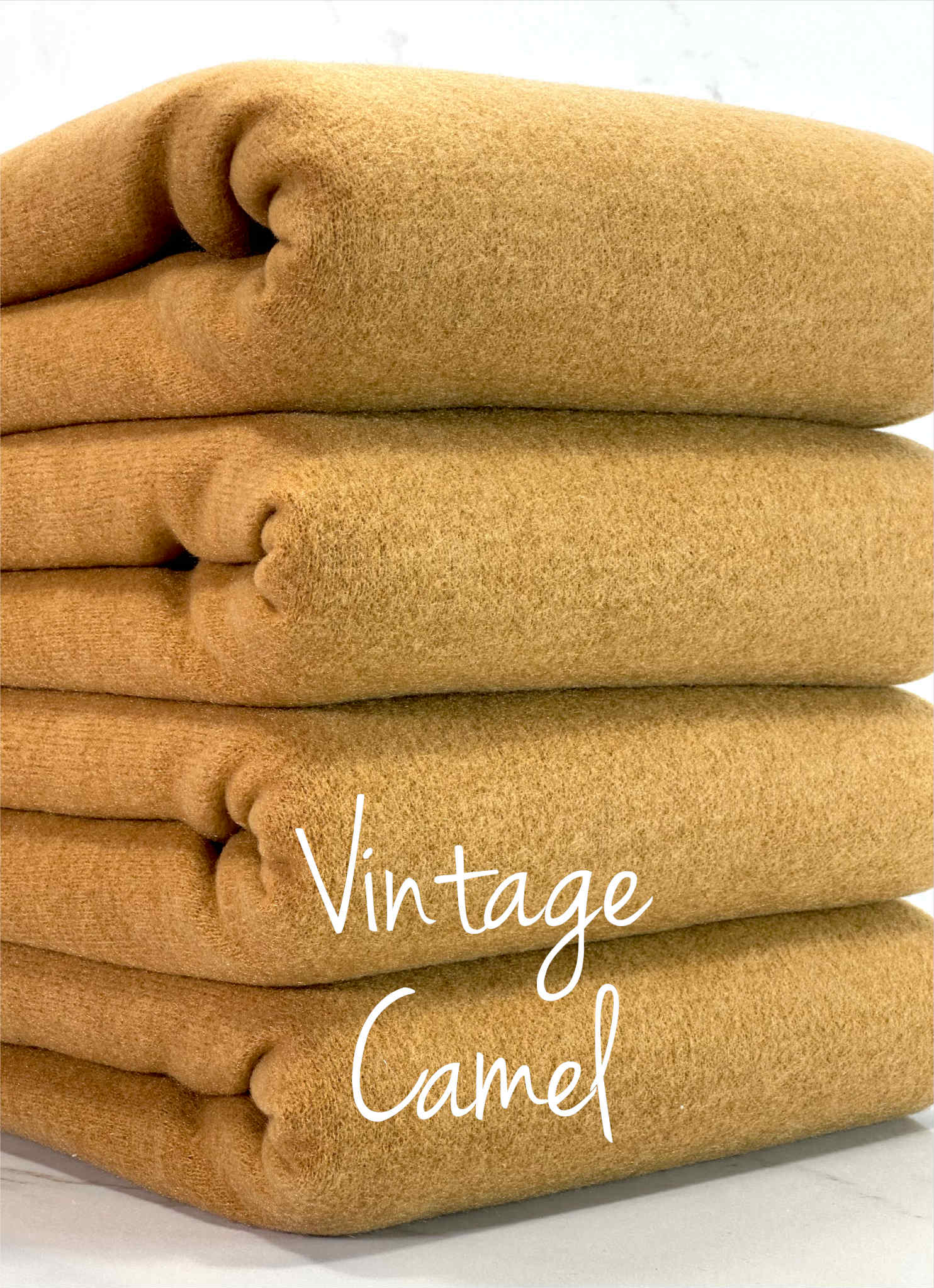 (BRUSHED SWEATER KNIT) VINTAGE CAMEL