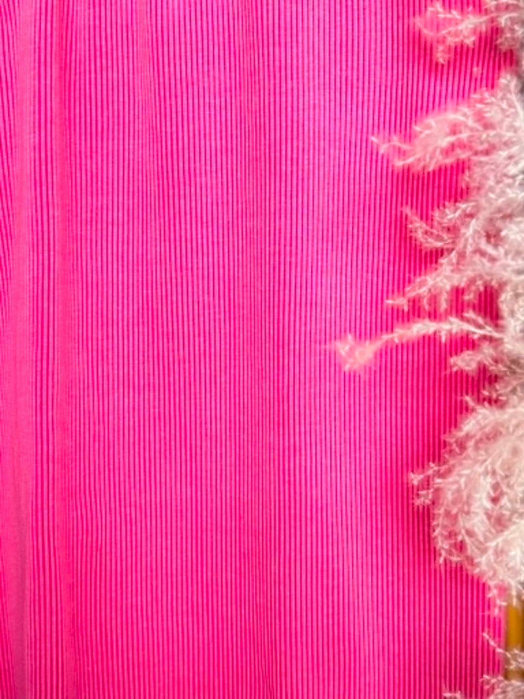 (JACQUARD RIB) HOT PINK