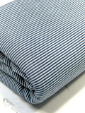 (RAYON MODAL) INDIGO AND OFF WHITE THIN STRIPES(1)