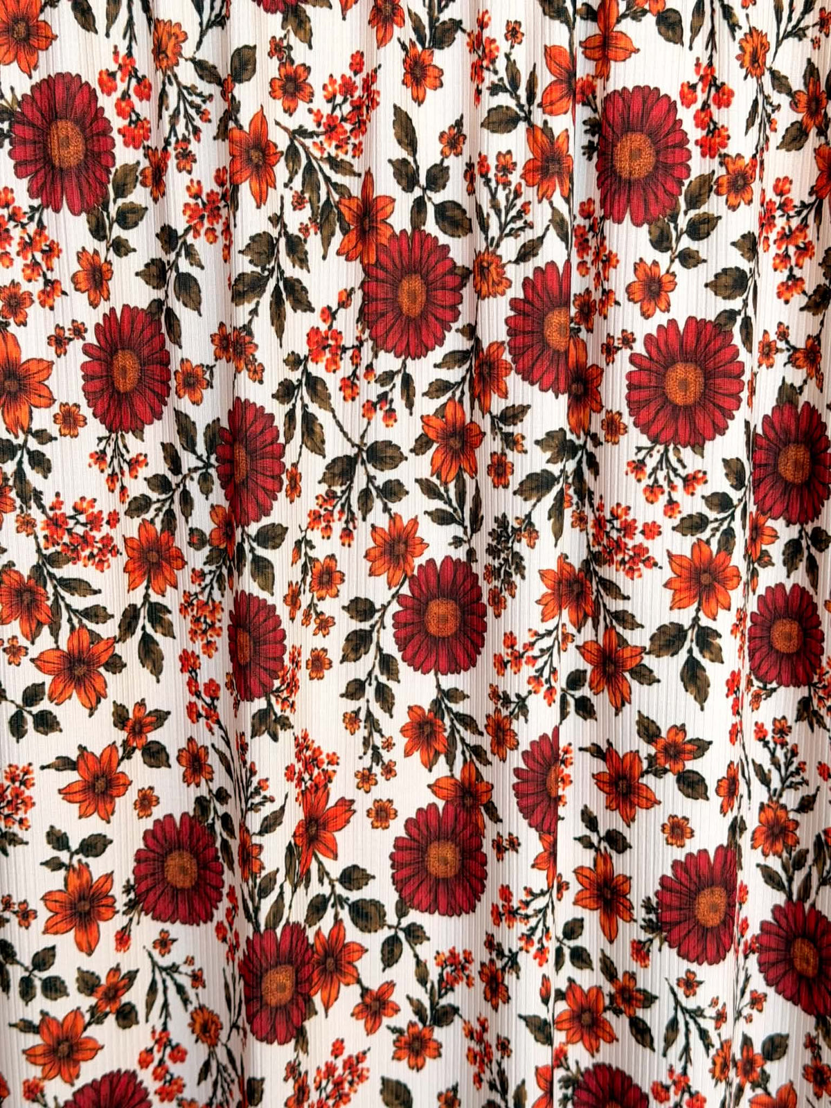 (4x2 YUMMY RIB) FALL HATTIE FLOWER PATTERN ON IVORY