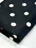 (ITY) OFF WHITE POLKA DOTS ON BLACK