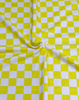 (YUMMY RIB) YELLOW AND OFF WHITE CHECKERED