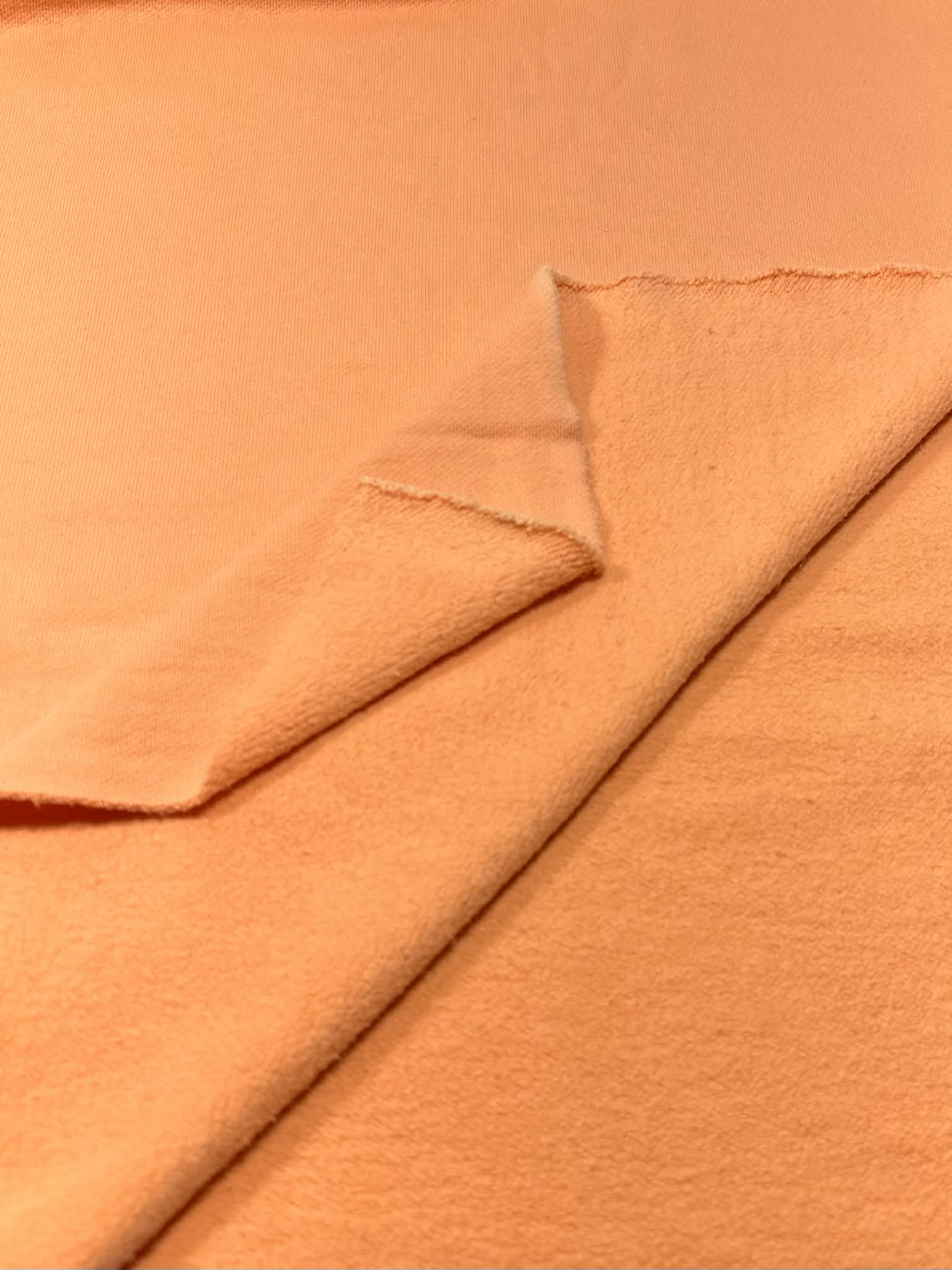 (HEAVY FRENCH TERRY BRUSHED) SPRING ORANGE