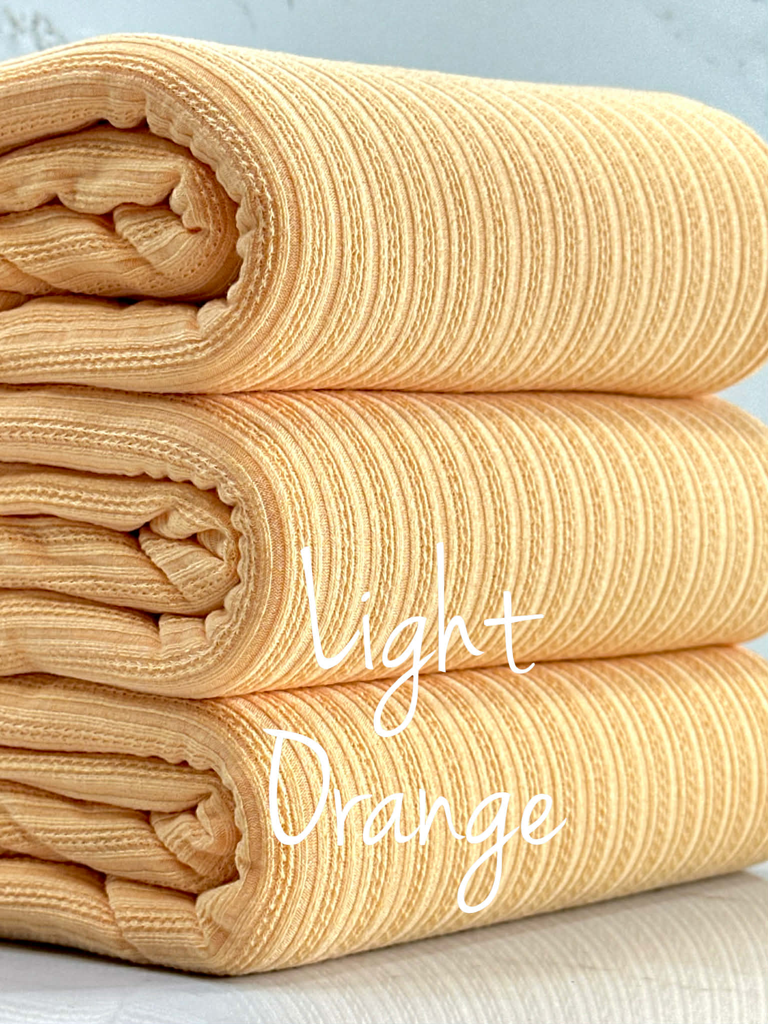 (POINTELLE RIB) LIGHT ORANGE
