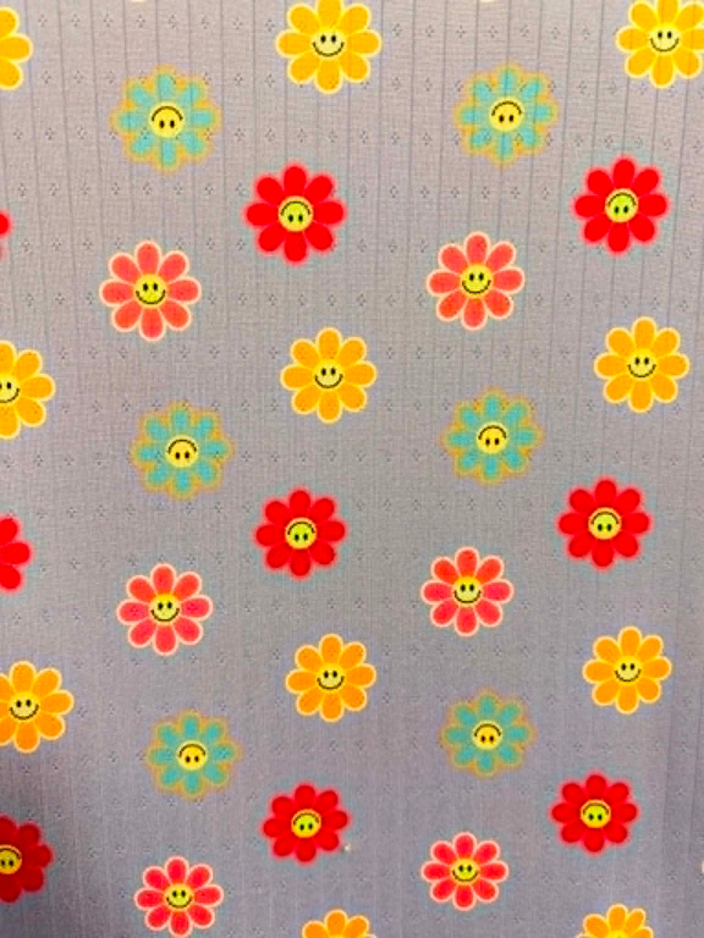 (POINTELLE RIB) SMILEY DAISYS