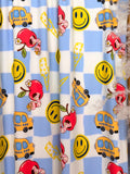 (2X2 YUMMY RIB) SCHOOL BUS ON BLUE
