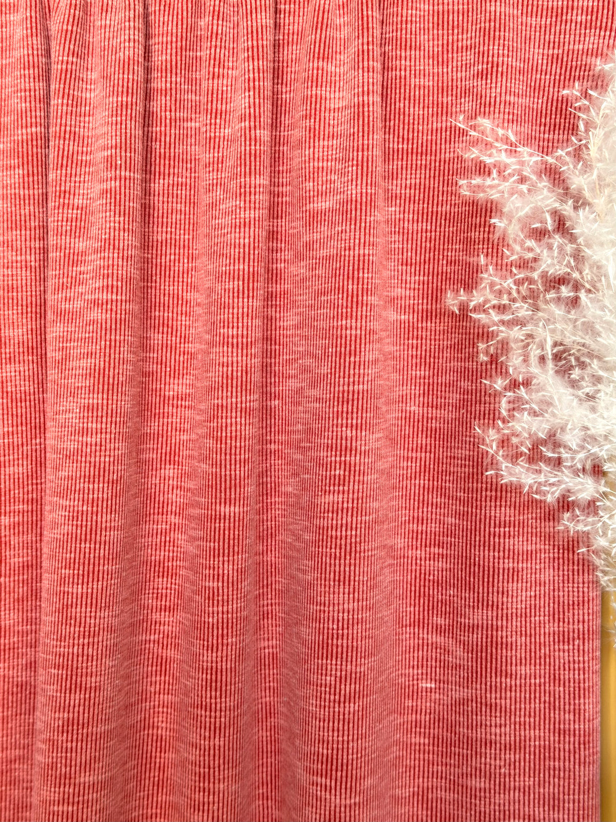 (JACQUARD RIB BRUSHED) 2-TONE RUST