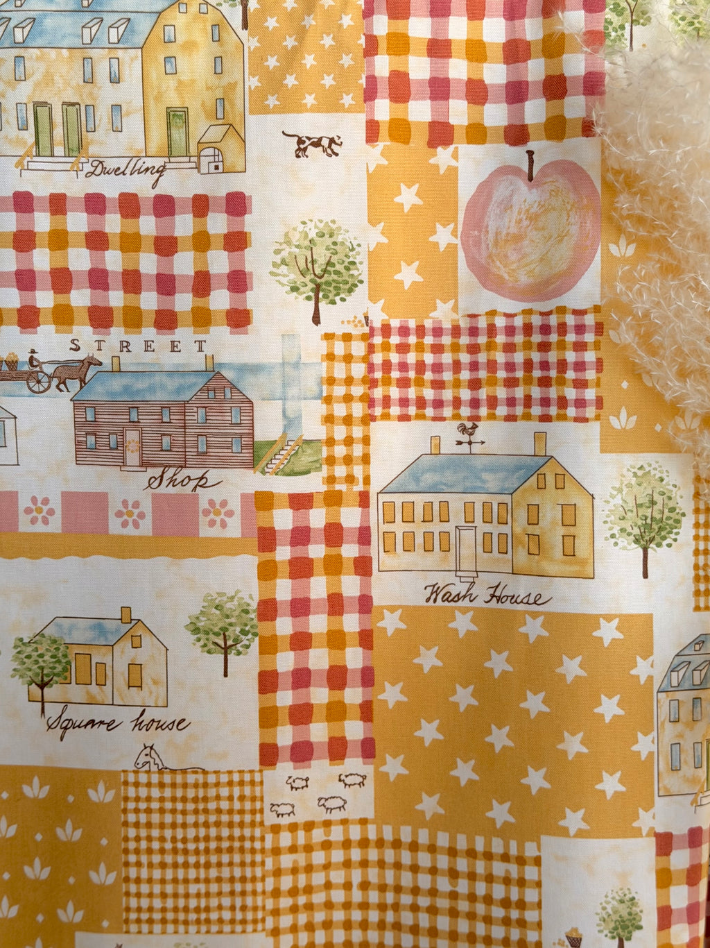 (CANVAS) GINGHAM VILLAGE