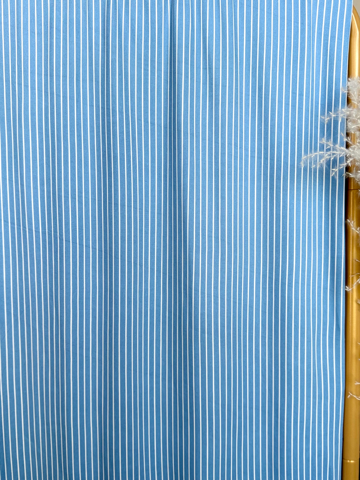 (DBP) OFF WHITE VERTICAL STRIPES ON DENIM