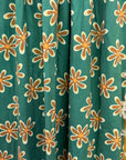 (DBP) GROOVY DAISY FLORAL ON TEAL GREEN