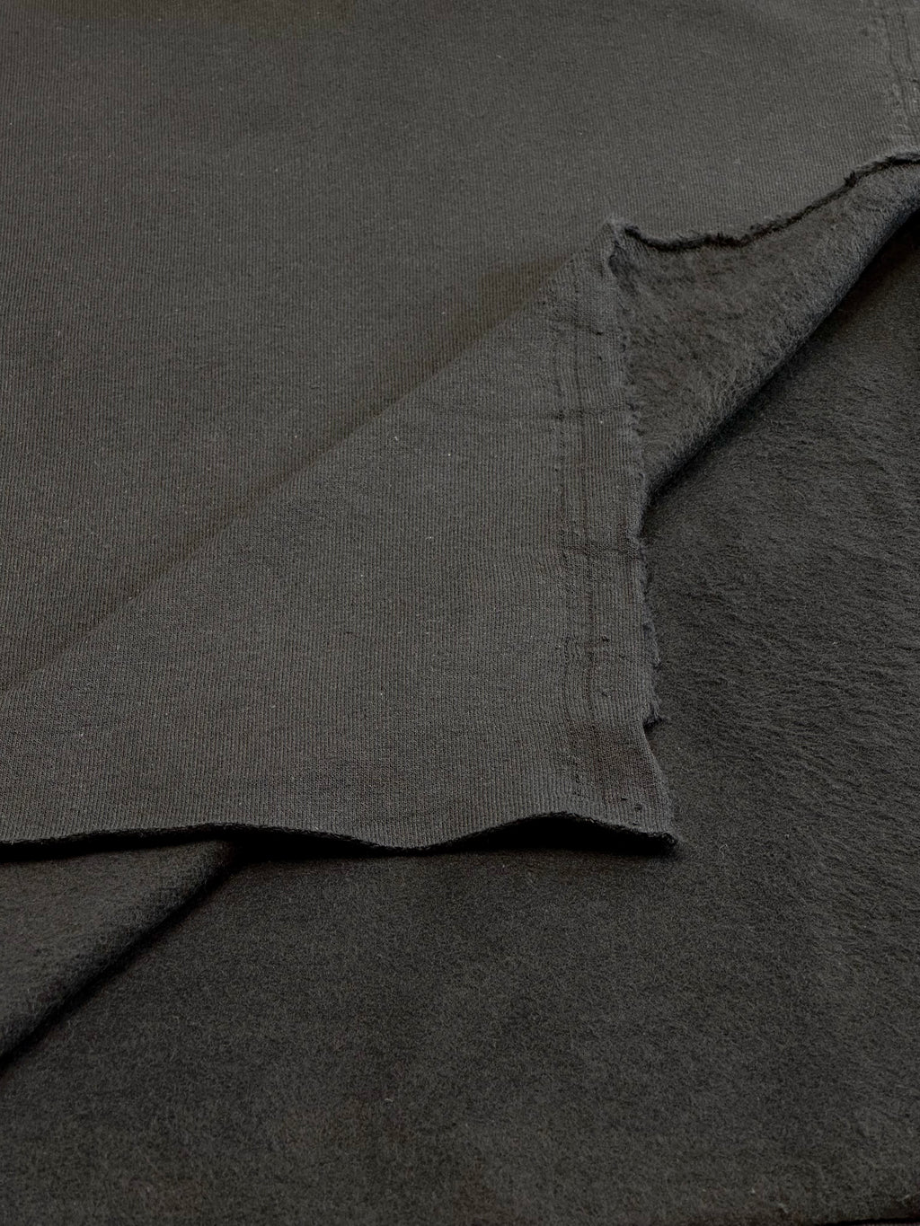 (FRENCH TERRY BRUSHED) JET BLACK