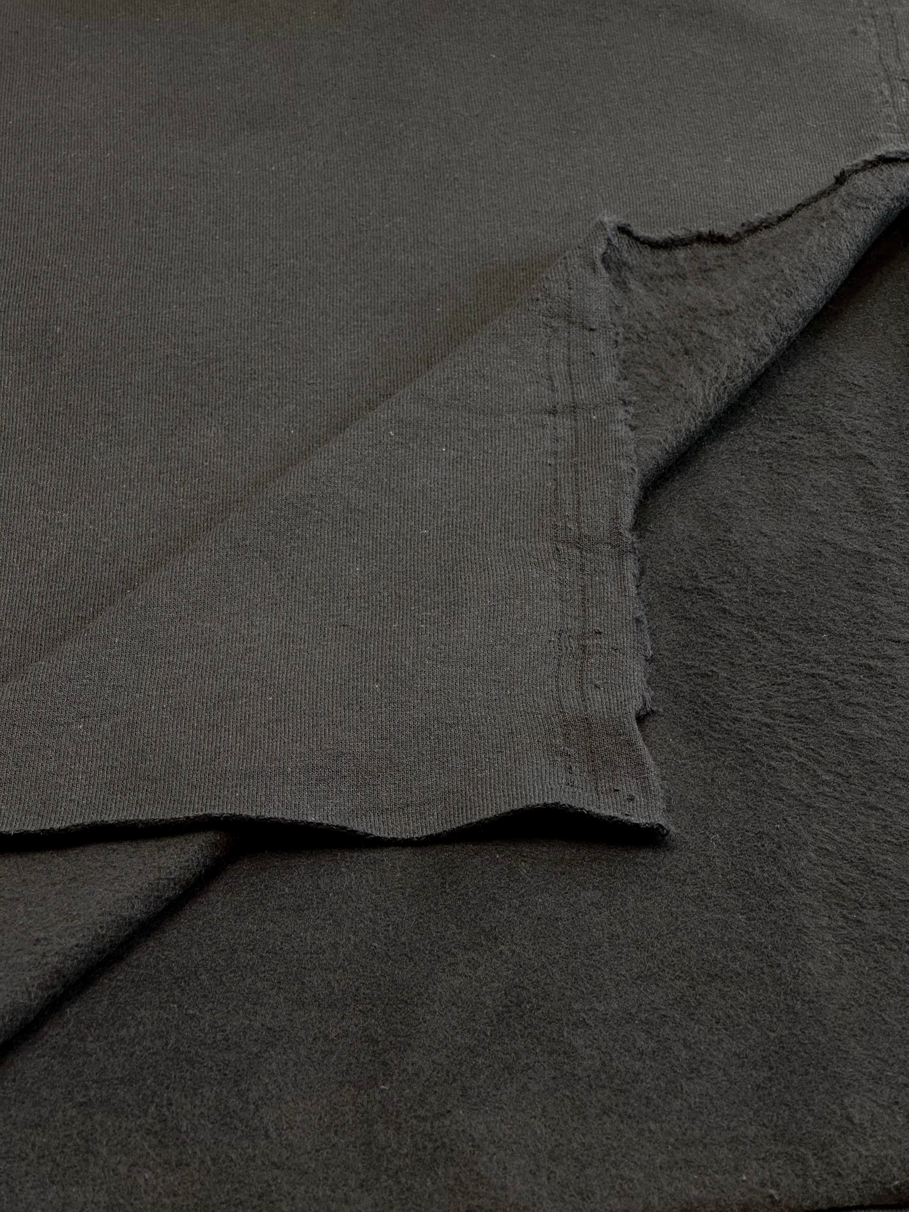 (FRENCH TERRY BRUSHED) JET BLACK