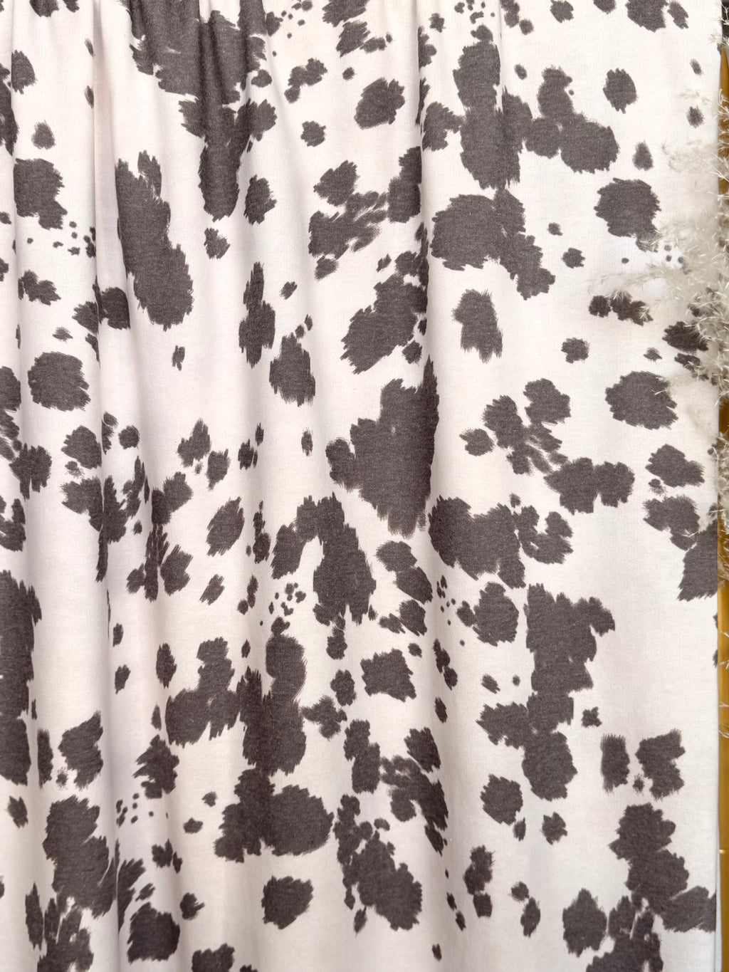 (FRENCH TERRY) VINTAGE COW PRINT