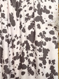 (FRENCH TERRY) VINTAGE COW PRINT