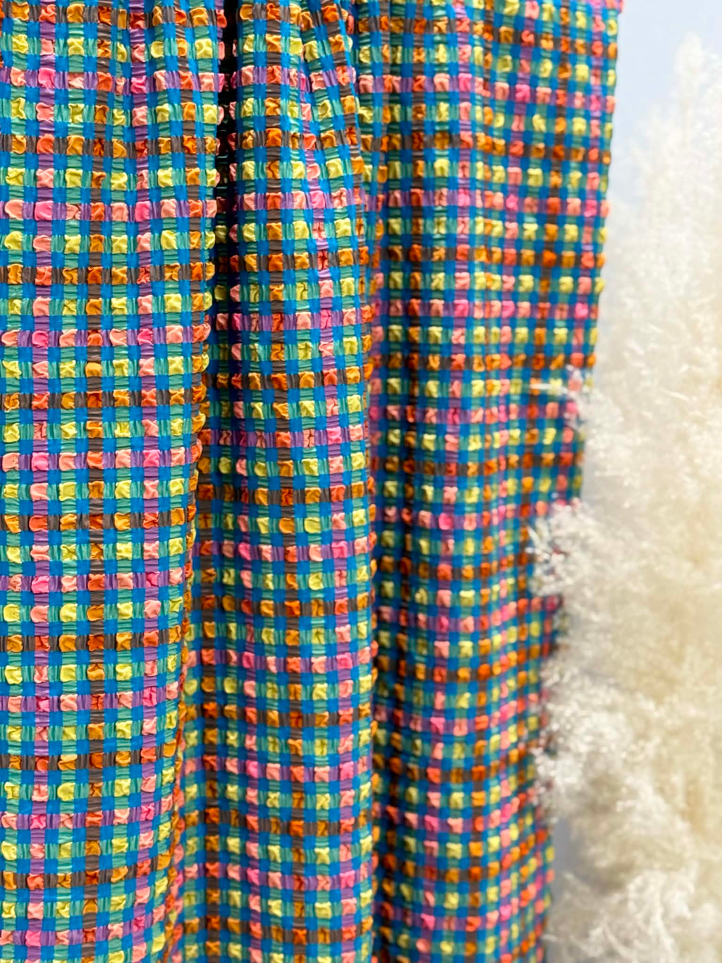 (POPCORN/ BUBBLE) SMALL COLORFUL GINGHAM