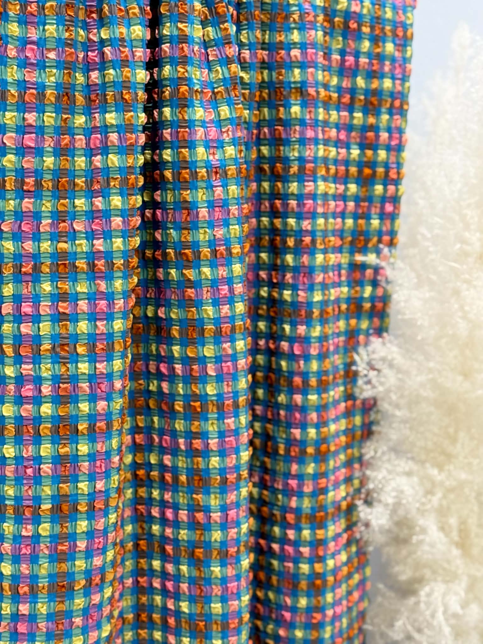 (POPCORN/ BUBBLE) SMALL COLORFUL GINGHAM