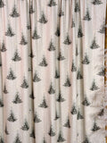 (POINTELLE RIB) PINE TREES ON CREAM