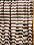 (4X2 RIB) LIGHT PINK,OLIVE,TAN,WHITE AND BLACK STRIPES