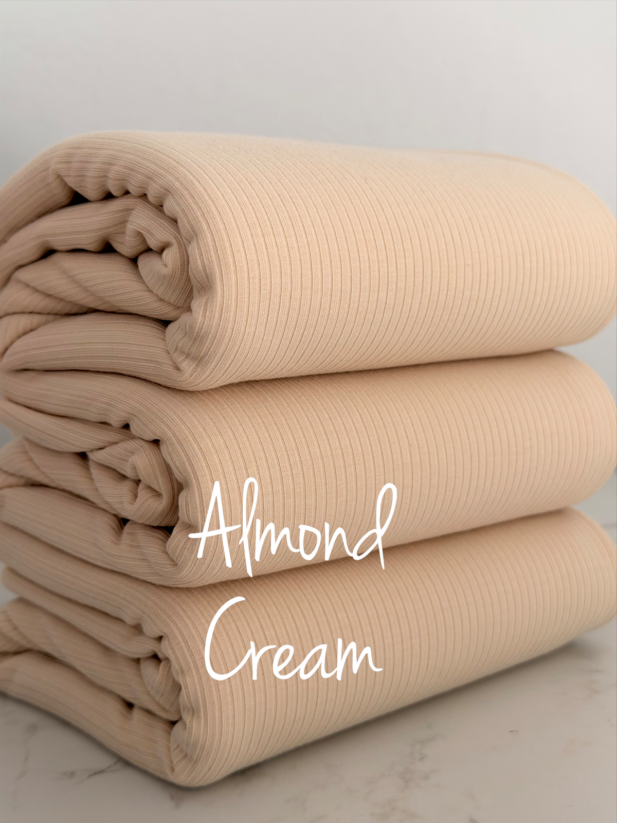 z.(HEAVY 4X2 YUMMY RIB) ALMOND CREAM