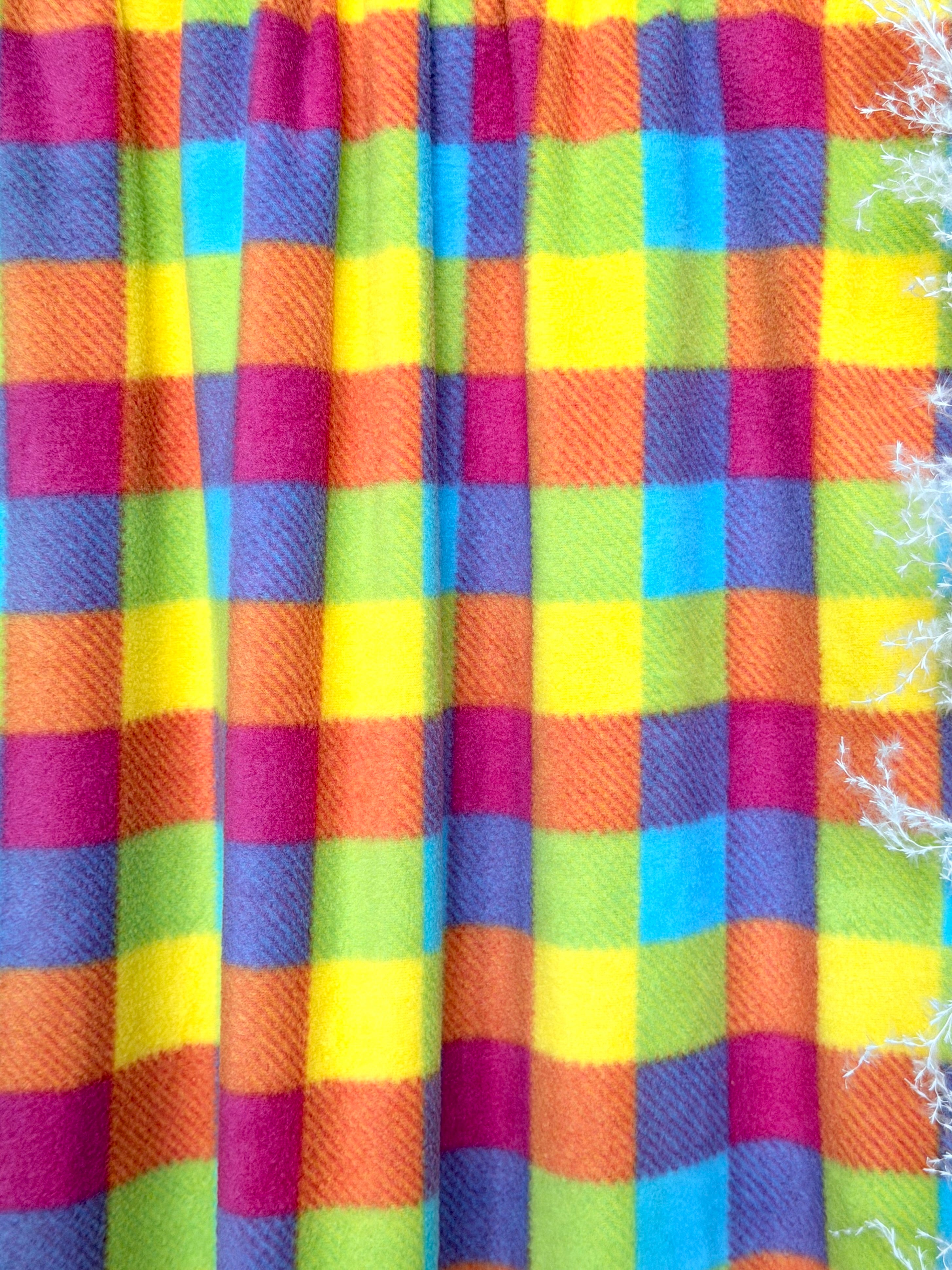 (POLAR FLEECE) COLORFUL PLAID