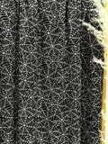 (4X2 RIB) OFF WHITE SPIDERWEBS ON JET BLACK