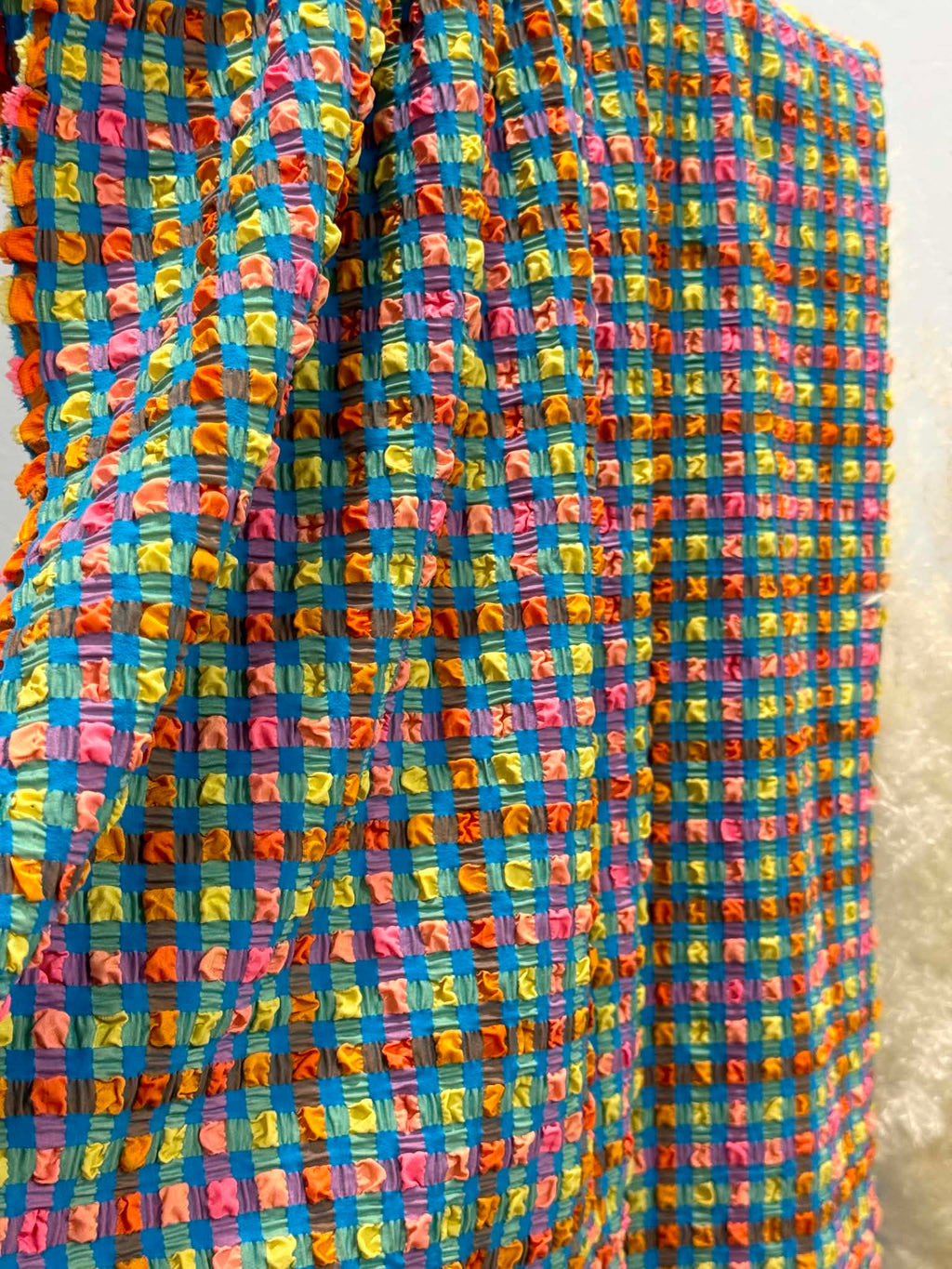 (POPCORN/ BUBBLE) SMALL COLORFUL GINGHAM