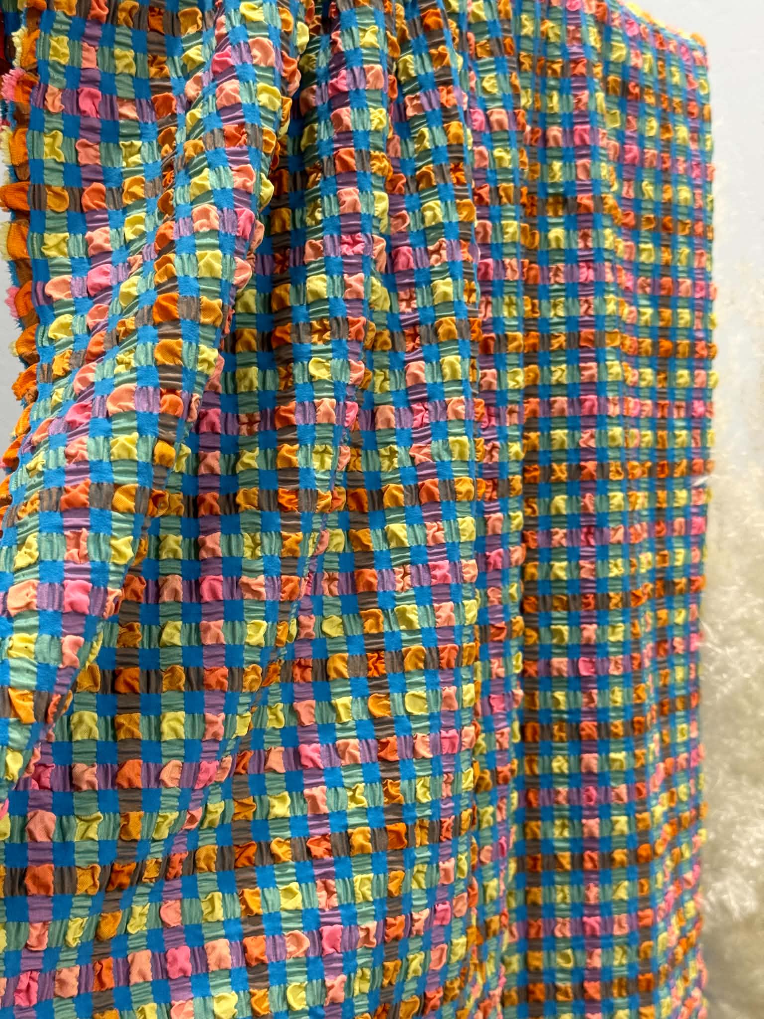 (POPCORN/ BUBBLE) SMALL COLORFUL GINGHAM