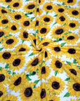 (DBP) SMALL SUNFLOWERS ON OFF WHITE