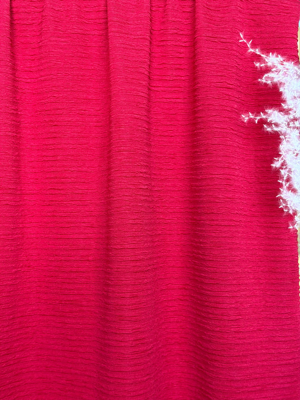 (2X2 CASHMERE WAFFLE) RED SPICE