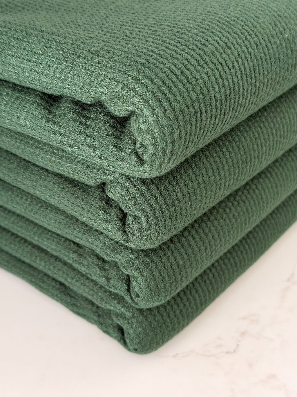 (2X2 CASHMERE WAFFLE) FOREST