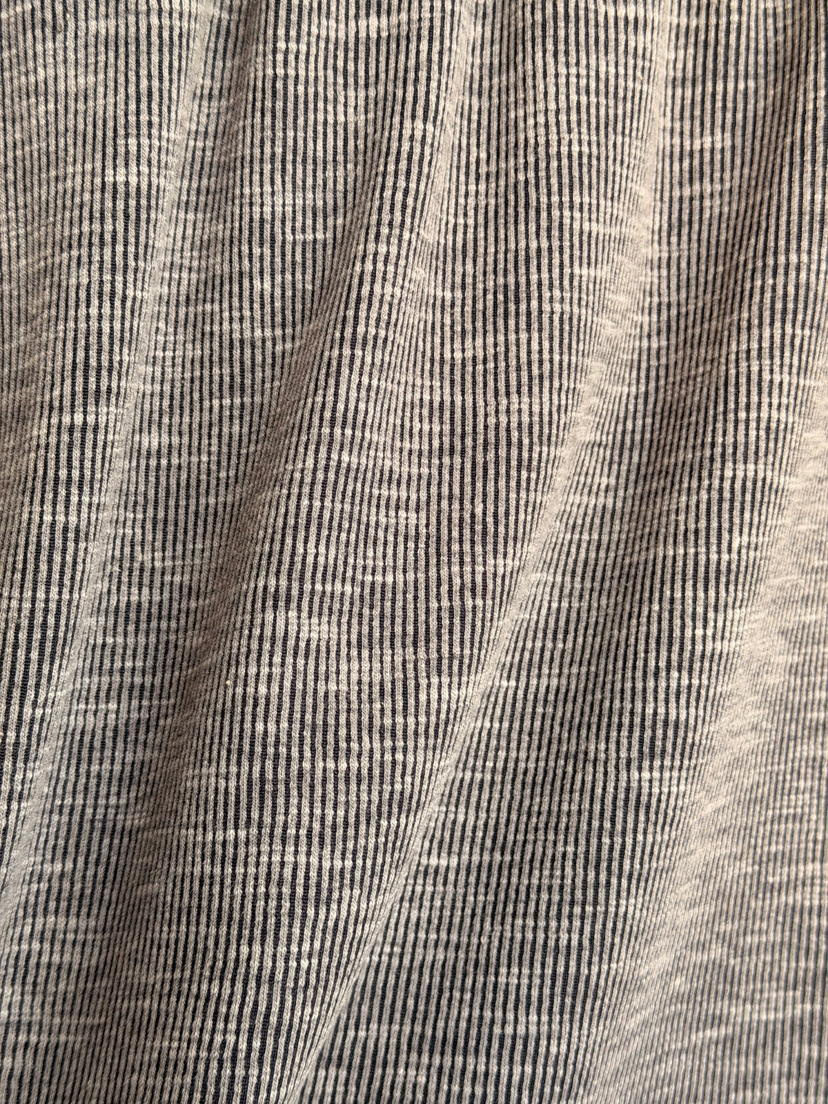 (JACQUARD RIB BRUSHED) 2-TONE CHARCOAL