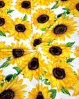 (DBP) BIG SUNFLOWERS ON OFF WHITE